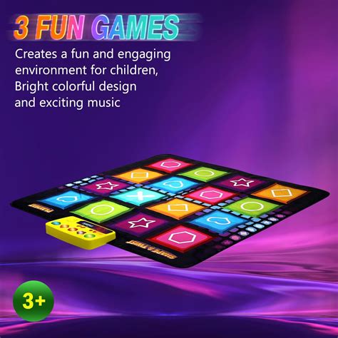 Buy PlayRoute Shape & Twist Dance Mat | 3 Fun Educational Shape Games ...