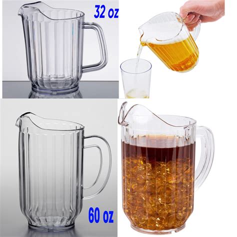 32 oz or 60 oz Clear SAN Plastic Water Pitcher BPA free | eBay