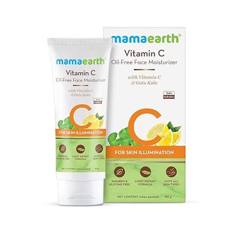 Mamaearth Vitamin C Oil-Free Moisturizer For Face with Vitamin C & Gotu ...