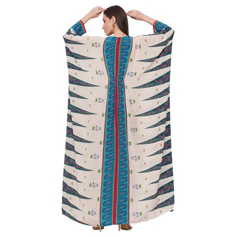Kaftan with Placement Print – Limerick by Abirr n' Nanki
