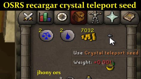 Como recargar Crystal teleport seed OSRS español - YouTube