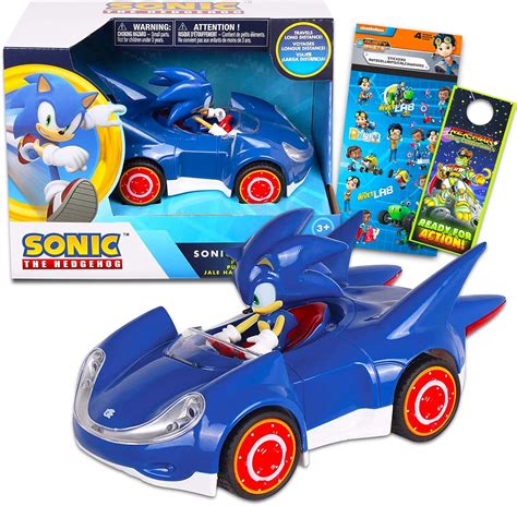 Buy Sonic Toys The Hedgehog Toy Race Car Set - Sonic Gift Bundle with Sonic Pull Back Racecar ...