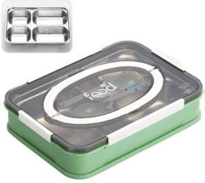 Flipkart.com | HVG TRADERS Stainless Steel 4 Compartment Lunch Box for ...