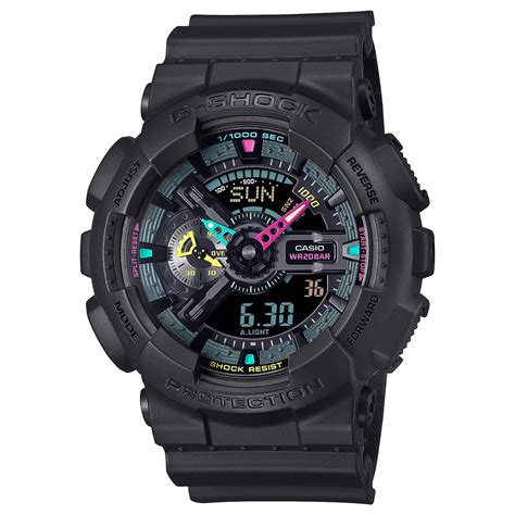 Casio G-Shock GA-110MF-1ADR Analog-Digital Black Dial Men Watch Black ...