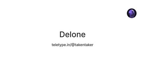 Delone — Teletype