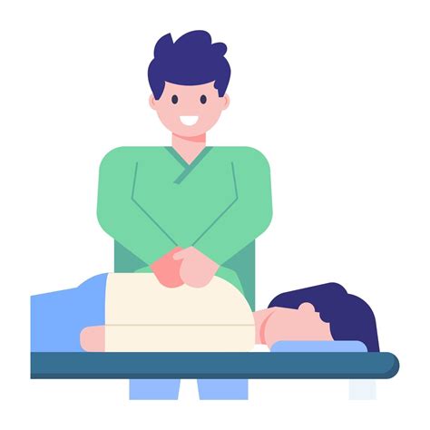 Physical Massage Therapist 2991855 Vector Art at Vecteezy