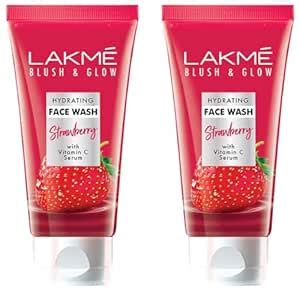 LAKMÉ Blush & Glow Strawberry Refreshing Gel Face Wash 100 G, With 100% ...