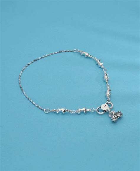 Nebula Silver Anklet – Silvostyle Jewellery