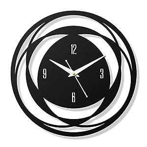 Buy Craftolive Circles Round Wooden Wall Clock for Home, Office ...