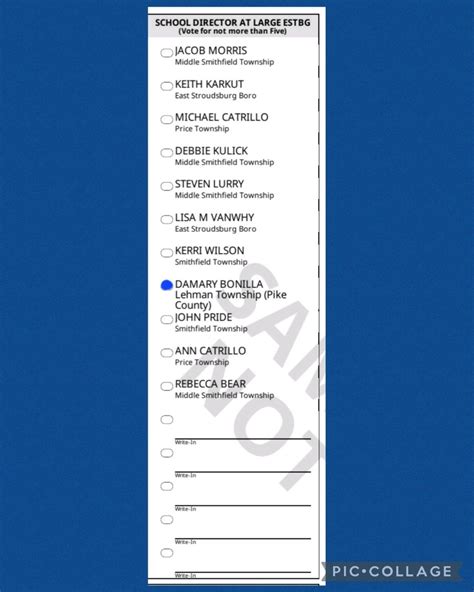 ‏Here is a sample ballot for ESASD School Board for the Tuesday, May ...