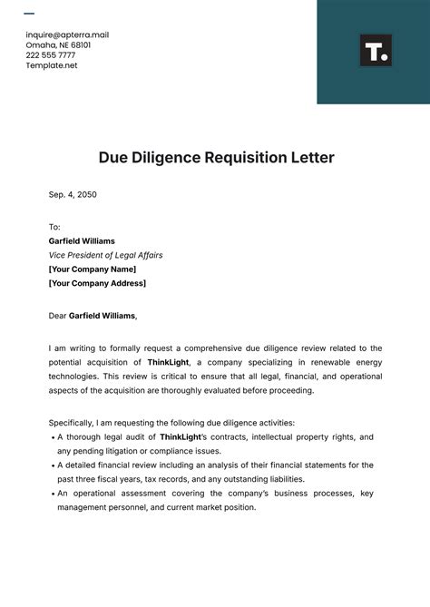 Free Requisition Letter Templates, Editable and Printable