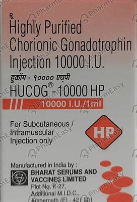 Hucog Hp 10000 IU Injection (1): Uses, Side Effects, Price & Dosage ...