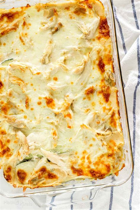 Easy Chicken Alfredo Zucchini Lasagna (Low Carb & Keto  