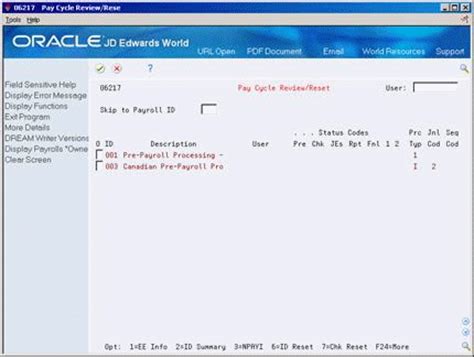 Review Payroll Cycle Information
