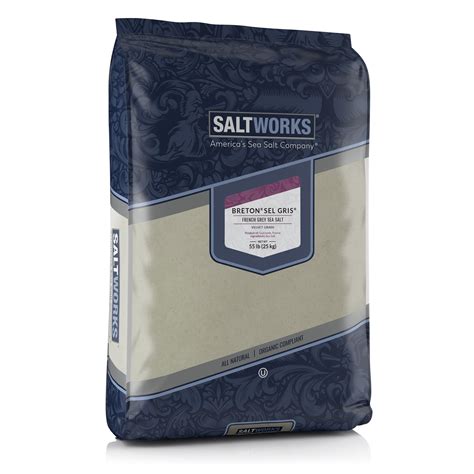 Sel Gris French Grey Sea Salt Bulk (Velvet Grain) - 55 lb Bag | SaltWorks®
