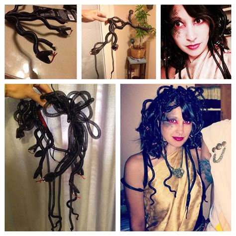 DIY medusa costume - Medusa snake hair head band. I made this using ...