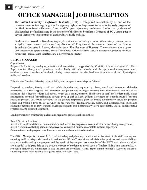 What Are The Roles Of An Office Manager at Jeff Chavis blog