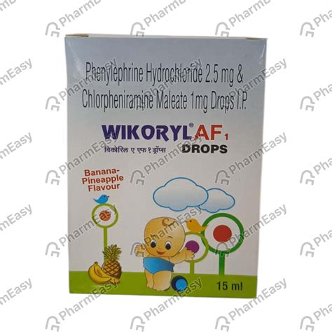 Wikoryl Af 1 Banana Pineapple Flavour Bottle Of 15ml Oral Drops: Uses ...