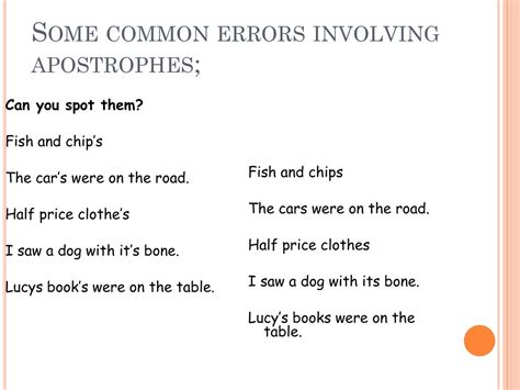 PPT - Mastering Apostrophes: A Guide to Proper Usage PowerPoint ...