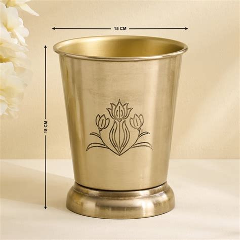 Buy Brill Metal Floral Planter from Home Centre at just INR 799.0