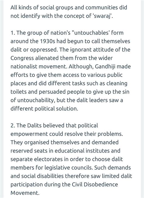 Not all social groups were moved by the abstract concept of “Swaraj ...