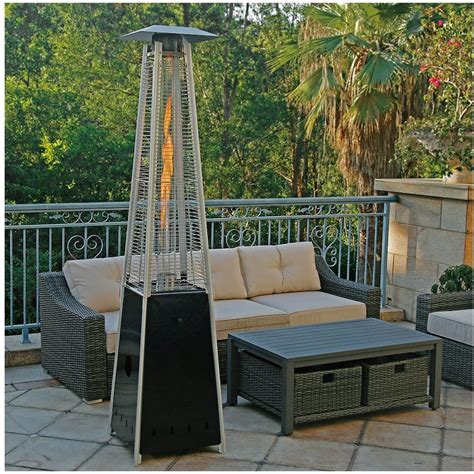 Shinerich Pyramid Style Gas Patio Heater - Black (EA1) | Canex