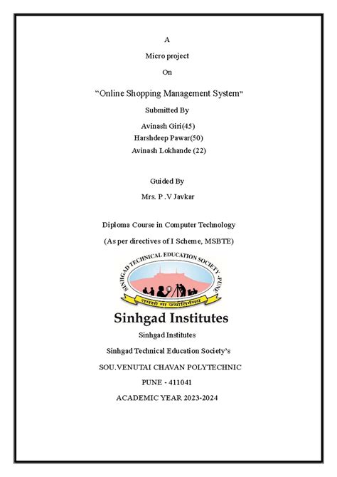 Micro-Project on C++: Online Shopping & Car Rental Systems (22316 ...