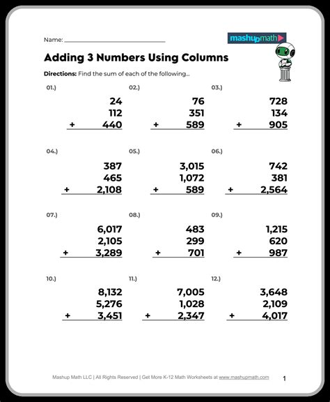 Easy 5th Grade Math Worksheets