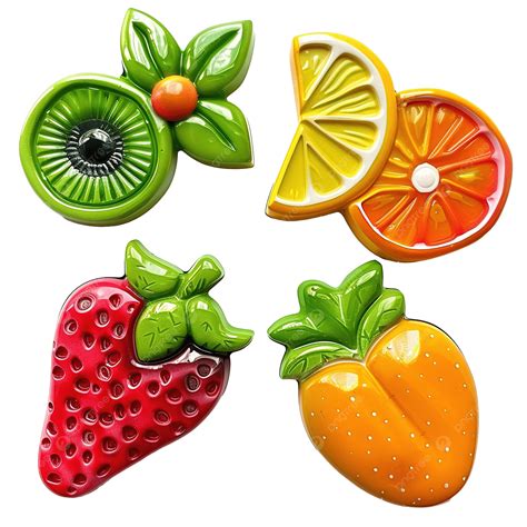 Fruit Fridge Magnet Set, Fridge Magnet, Fridge, Magnet PNG Transparent ...