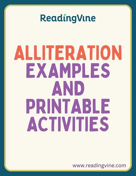 Alliteration An Awesome Assonance Alliteration! (A Poetry Post)