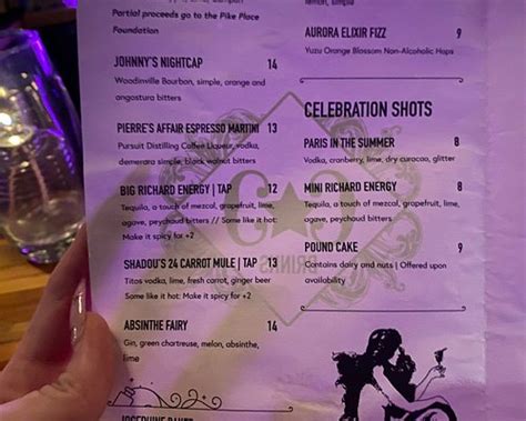 CAN CAN CULINARY CABARET, Seattle - Downtown - Menu, Prices ...