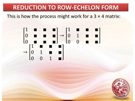 Image result for Row Echelon Form Tutorial