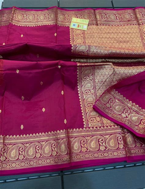 Handwoven Pure Banarasi Katan silk saree with Zari work – fab-persona