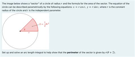 Sector Perimeter Formula 的图像结果
