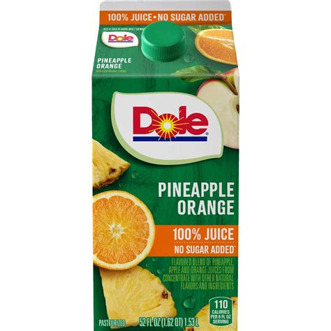 Dole Juice Nutrition Facts