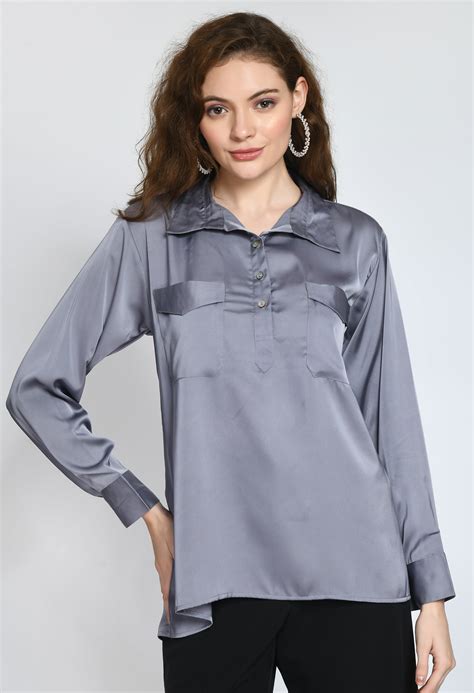 Tia Satin blouse – Luxe Street