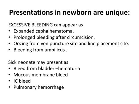 Bleeding From Umbilicus In Neonate
