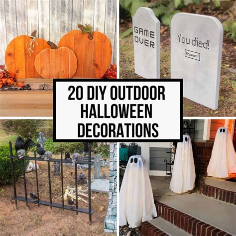 20 Fun or Scary DIY Outdoor Halloween Decorations - The Handyman's Daughter