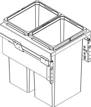 Pull Out Waste Bin, VS ENVI Space XX Pro Bin 515/450mmLVA - in the ...