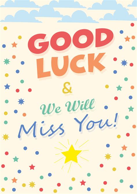 Good Luck Card Templates - Ccalcalanorte.com