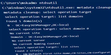 Image result for Clean Metadata Domain Controller