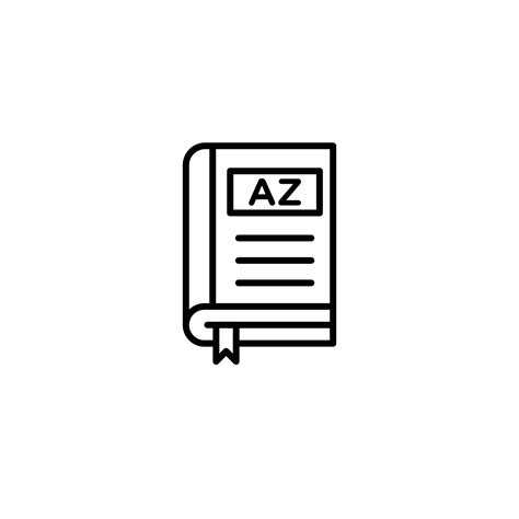 diccionarios icono colocar. vocabulario gramática Inglés símbolo en un ...