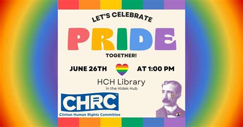 Pride 2024 @ HCH Library, Henry Carter Hull Library, Clinton, 26 June ...