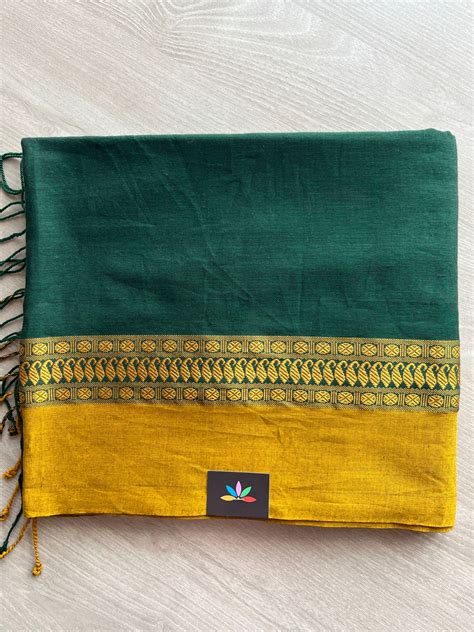 Contrast Border Fine Bengal Soft Cotton Saree - 27465 – FABK