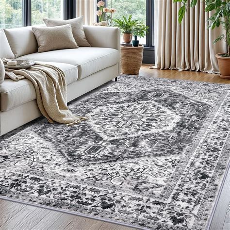 Amazon.com: KOZYFLY Boho Area Rug 5x7 Ft Thin Rugs for Living Room ...