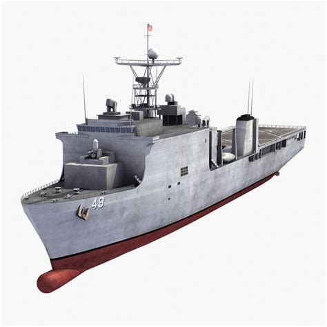 LSD-49 USS Harpers Ferry 3D Model $199 - .max .xsi .x .wrl .obj .lwo ...