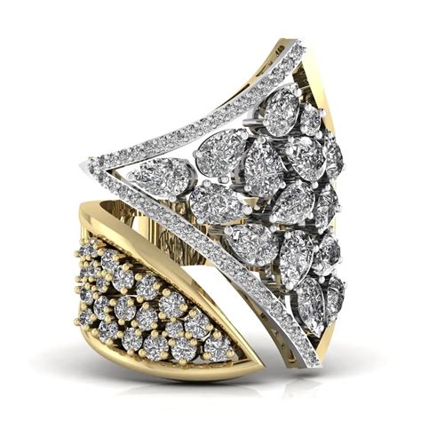 Buy Luxe Pear Round Lab Grown Diamond Ring | Ivana Jewels