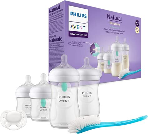 Philips Avent AirFree Vent Baby Bottle Newborn Gift Set - 4 Baby Milk ...