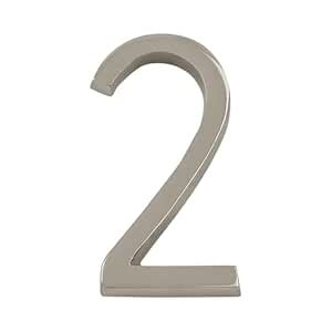 DecorTwist® Metal House Number Modern Silver House Numbers For Flat ...
