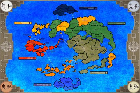Avatar last airbender world map - jrret